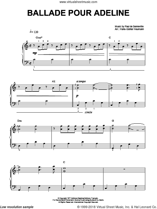 Richard clayderman sheet music pdf software